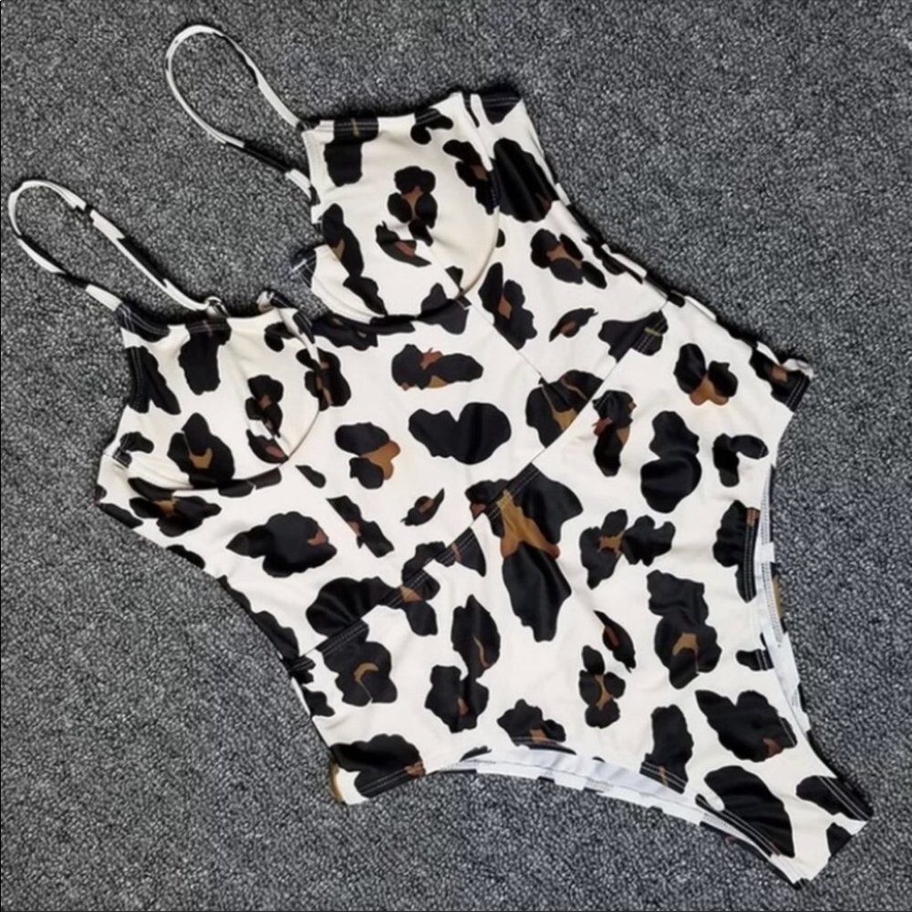 CLOSEOUT SALE ❤️New! Exotic leopard animal print one piece swim - Picture 3 of 6